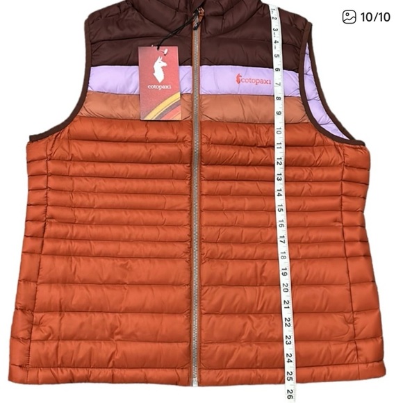 COTOPAXI | Fuego 800 Fill Down Vest Women's L Chestnut & Spice - Picture 10 of 10